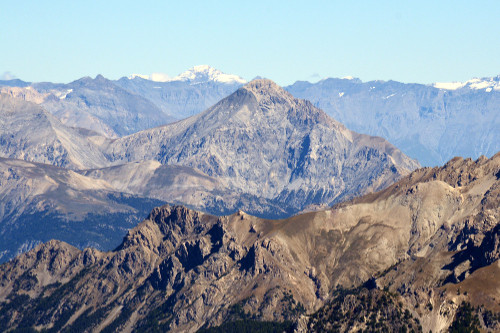 Mont Chaberton vu depuis la Tête de Vautisse