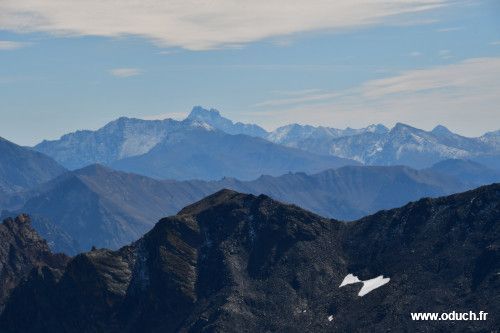 Mont Viso vu de la Roche du Chardonnet