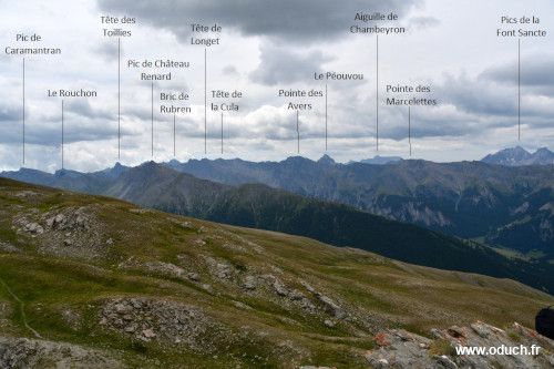 Panorama vu de la Gardiole de l'Alp