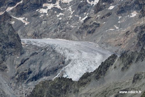 Le Glacier Blanc vu de la cime du Paillon