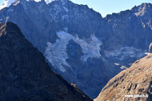 Glacier de Tombe Murée vu du col de Laurichard