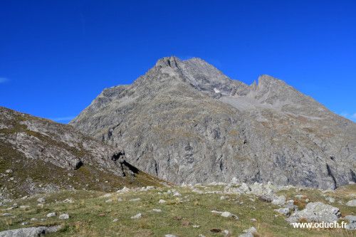 Pointe Nérot vu du refuge de l'Alpe