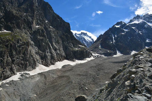 Glacier Noir vu de la moraine latérale
