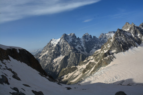 Mont Pelvoux vu du pic du Glacier d'Arsine