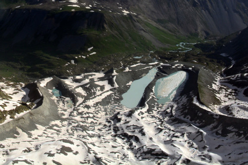 Lac d'Arsine vu depuis le pic du Glacier d'Arsine