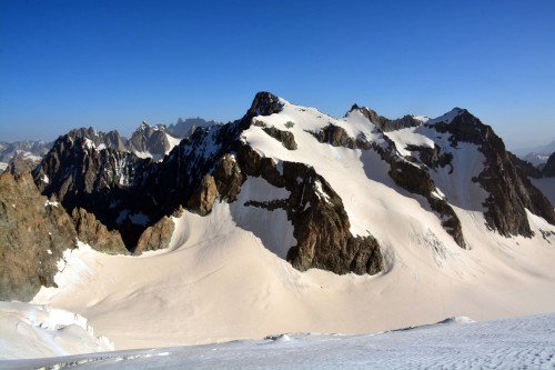 La Roche Faurio vue du Glacier Blanc