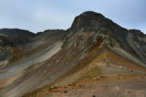 Le Rocher Blanc vu depuis le col du Vallon