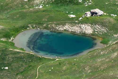 Lac de Clausis vu de la Tête de Rissace