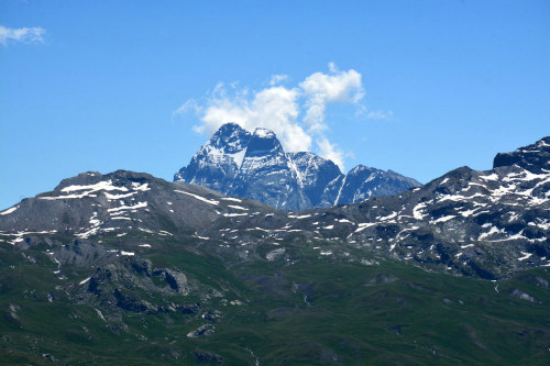 Mont Viso vu depuis le pic de Cascavelier