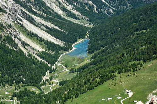 Lac de l'Orceyrette vu du pic de Maravoise