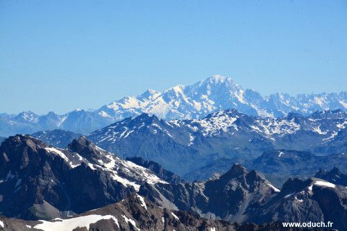 Mont Blanc vu du pic du Glacier Blanc