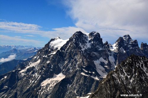 Mont Pelvoux vu du pic du Glacier Blanc