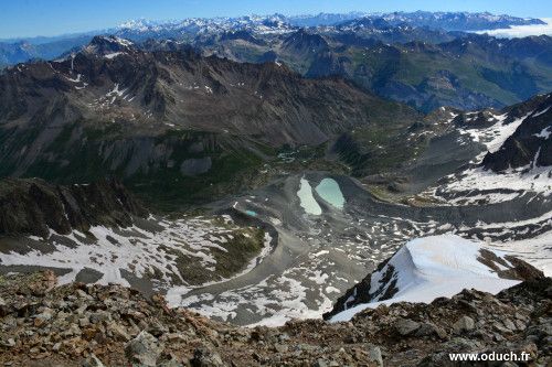 Lac d'Arsine vu du pic du Glacier Blanc