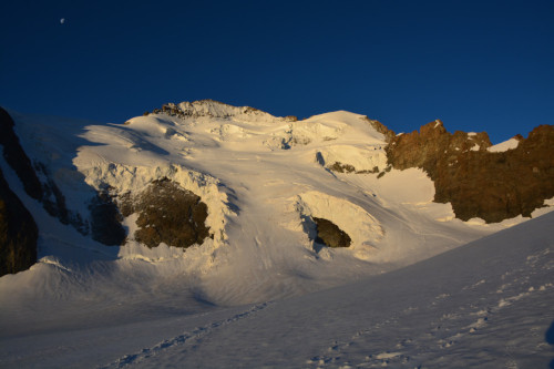 La Barre des Ecrins vue depuis le Glacier Blanc