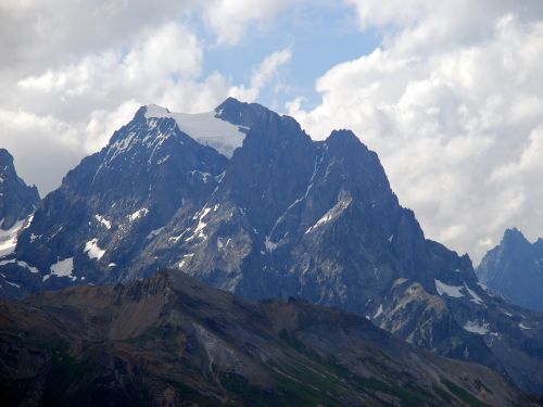 Mont Pelvoux depuis le col de Pousterel