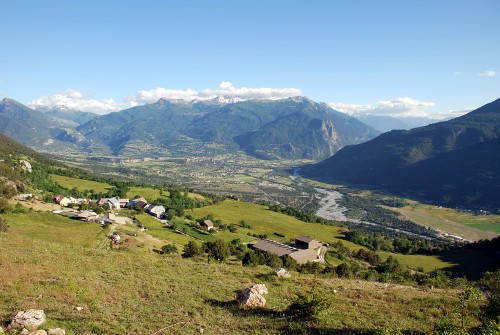 Vallée de la Durance vue depuis Le Villard
